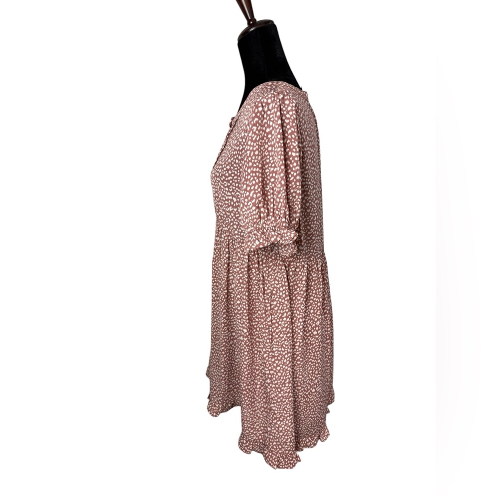 Jodifl Cream Patterned Short Sleeve Dress - Picture 7 of 10